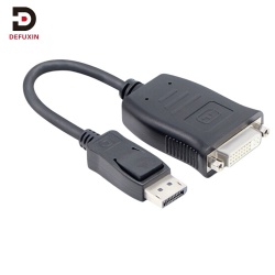 DFX Active DisplayPort to DVI Adapter 4K 60Hz 30Hz Male to Female DP to DVI Converter Video Cable for Multi Screen Display PC