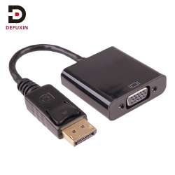 DFX DisplayPort to VGA Adapter 1080P Full HD Male to Female DP to VGA Converter Video Cable for PC Monitor Projector TV