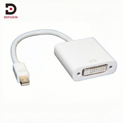DFX Mini DisplayPort to DVI Female Adapter 1080P Video Converter with Screw Lock Multi Model Match Cord for PC Laptop