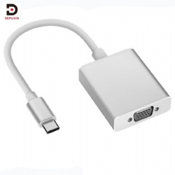 DFX USB C to VGA Female Cable 1080P TB 4 USB4 Type C to D-Sub Adapter for Laptop MacBook Air Desktop Screen Projector Display