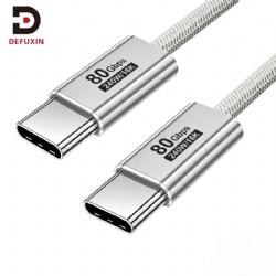 DFX 16K60Hz USB4 Cable 80Gbps 240W Multi Color Wire TB5 Compatible with E-Marker for Professional Studio Monitor Display