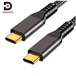 DFX 8K60Hz USB4 Cable 240W 5A PD3.1 Fast Charging Braid Wire TB4 Compatible with E-Marker for MacBook Pro Dell Gaming Laptop