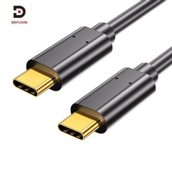 DFX 100W USB 3.2 C to C Cable 2M 20Gbps 4K60Hz Video Output with Gold Plated E-Marker Plug for iPhone 17 18 MacBook SSD