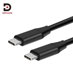 DFX Full Featured USB 3.1 Type C to C Cable 60W 3A Fast Charging Cord 4K 60Hz Video for Laptop Hub