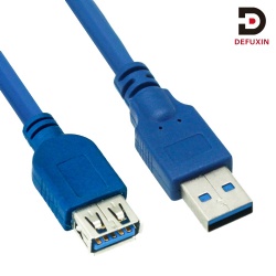 DFX USB 3.0 Extension Cable 1m, Blue USB A Male to Female 5Gbps Data Cord for Smart TV Laptop PC Flash Drive Webcam